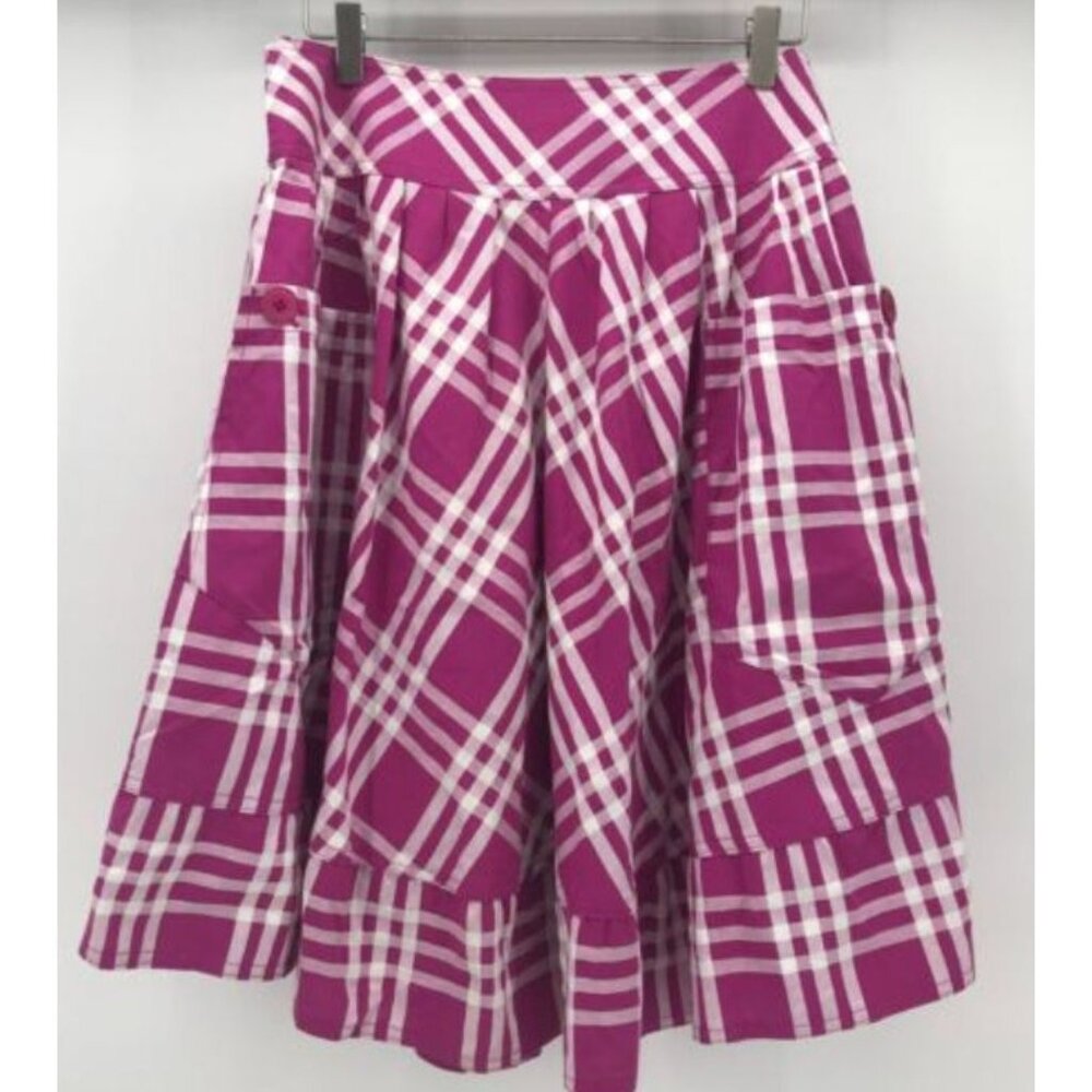 Paper Doll Pink and White Plaid Skirt Size Medium
